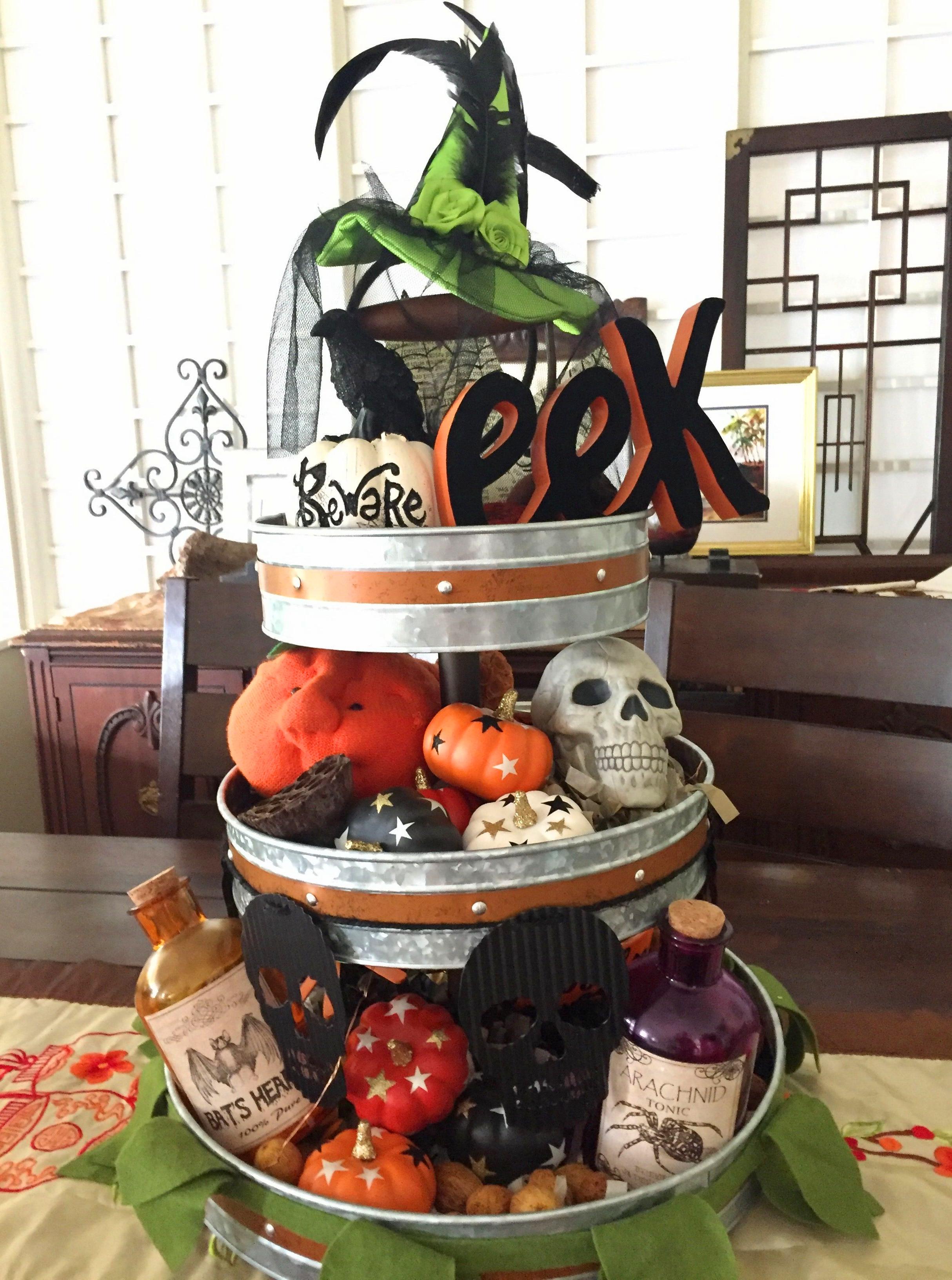 75+ Ways To Decorate Your Tiered Tray For Halloween