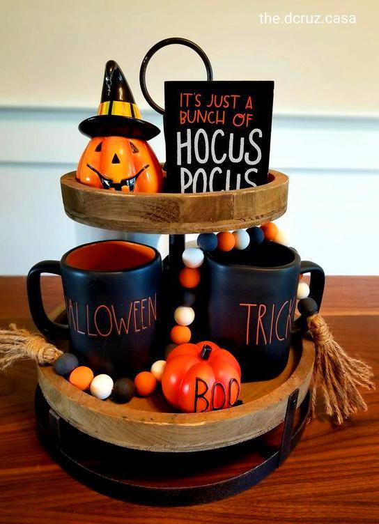 75+ Ways To Decorate Your Tiered Tray For Halloween