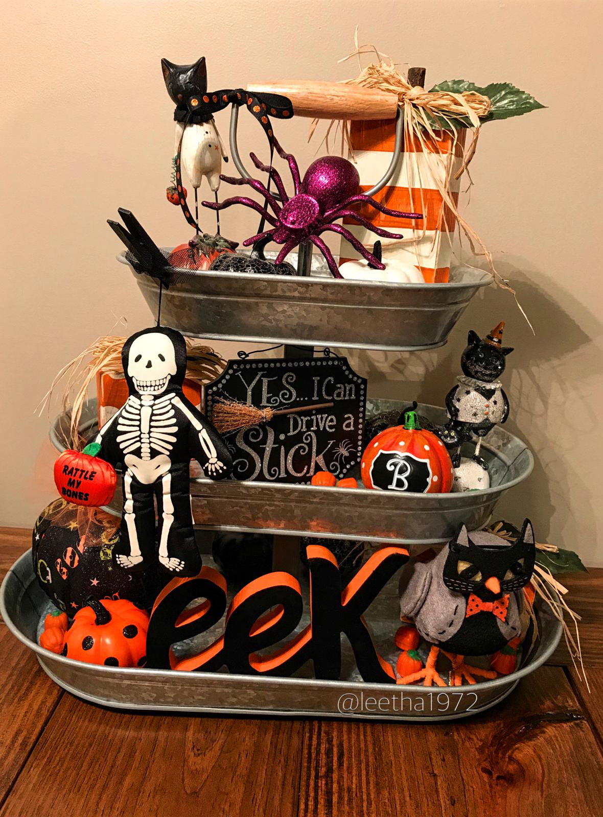 75+ Ways To Decorate Your Tiered Tray For Halloween