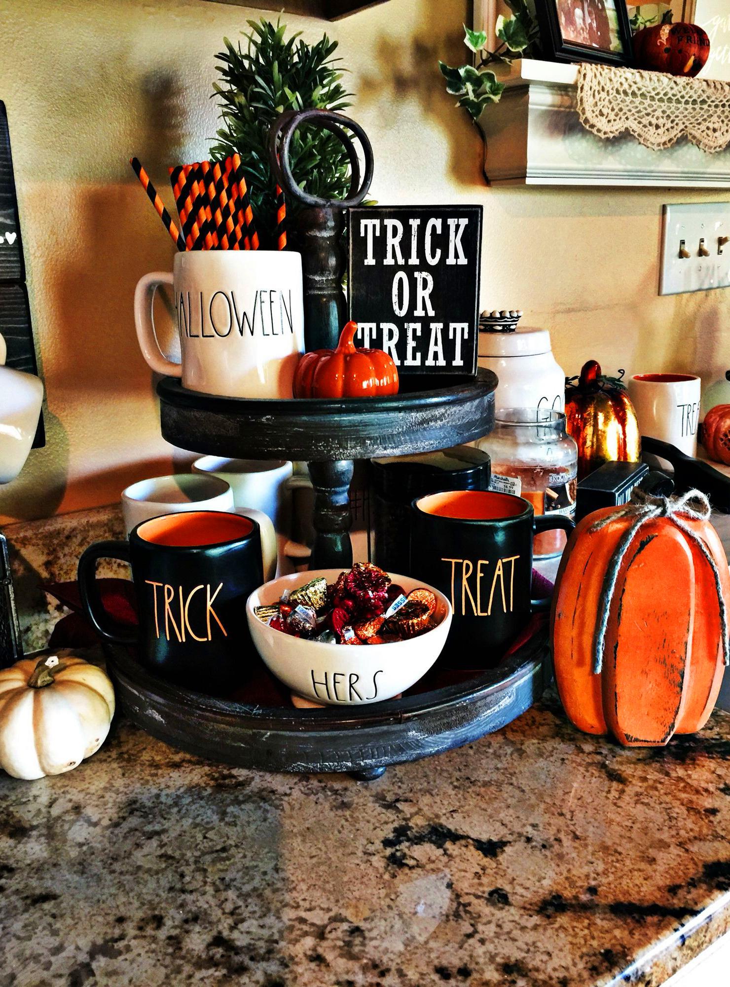 75+ Ways To Decorate Your Tiered Tray For Halloween