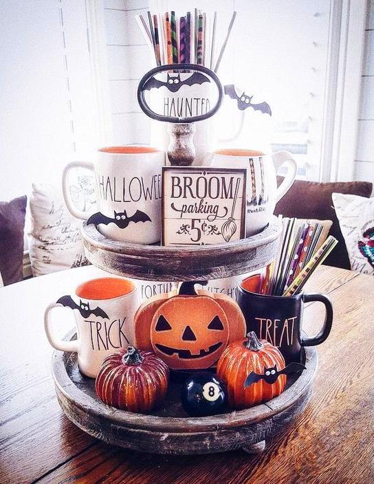 75+ Ways To Decorate Your Tiered Tray For Halloween