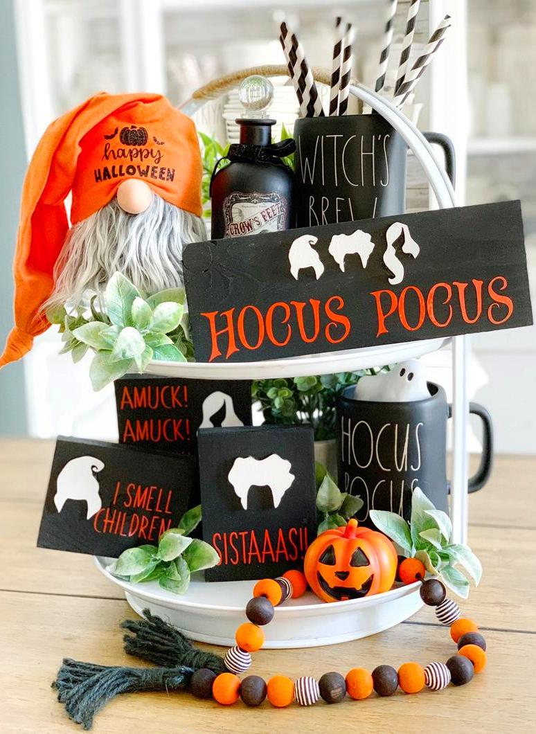 75+ Ways To Decorate Your Tiered Tray For Halloween