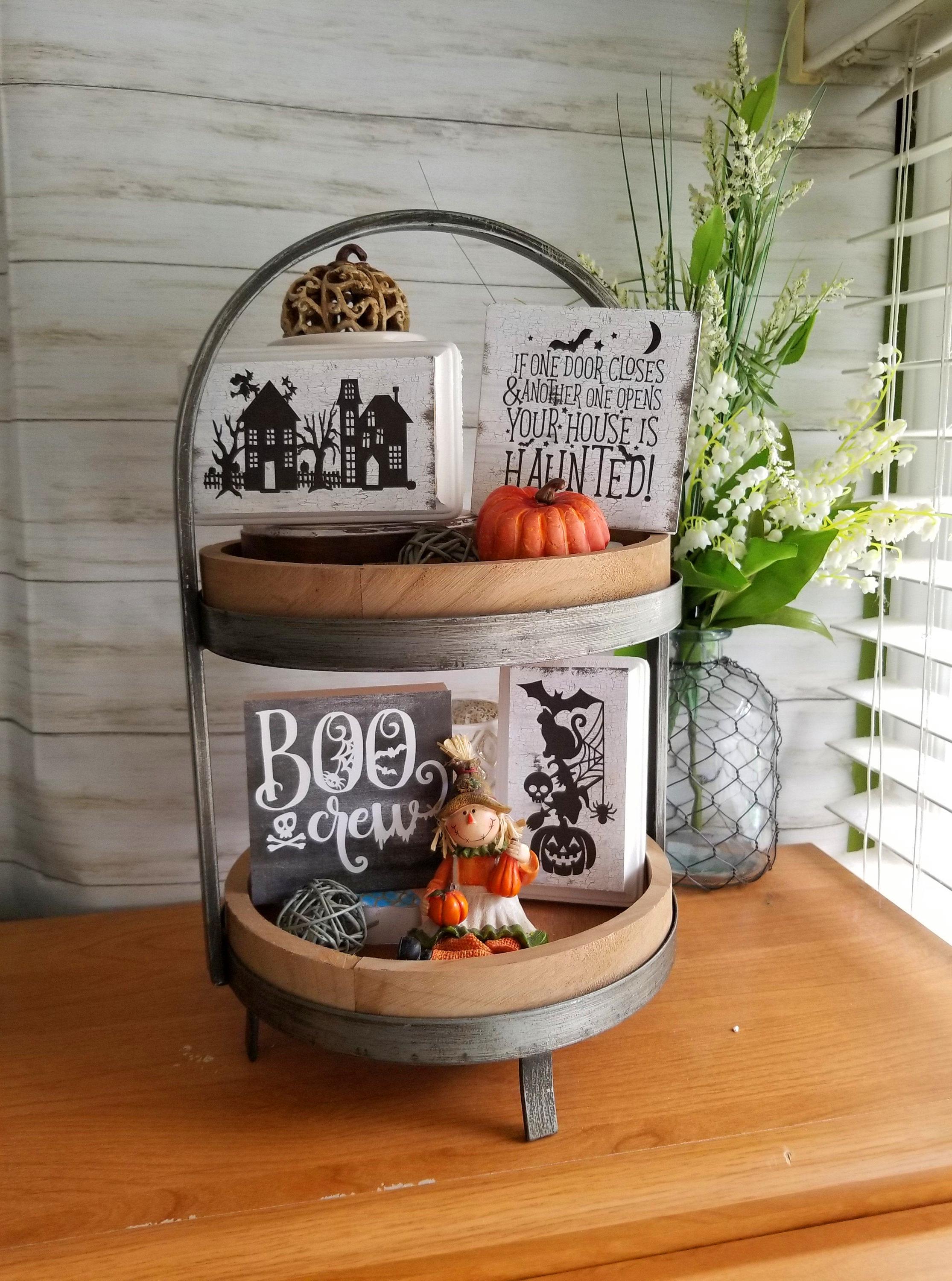 75+ Ways To Decorate Your Tiered Tray For Halloween