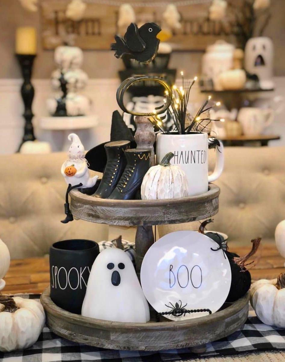 75+ Ways To Decorate Your Tiered Tray For Halloween