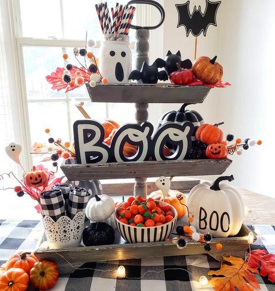 75+ Ways To Decorate Your Tiered Tray For Halloween