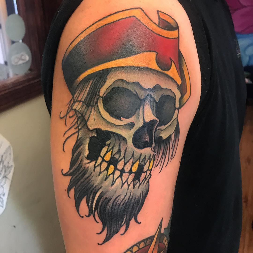 35 Watercolor Skull Tattoo Designs For Men and Women