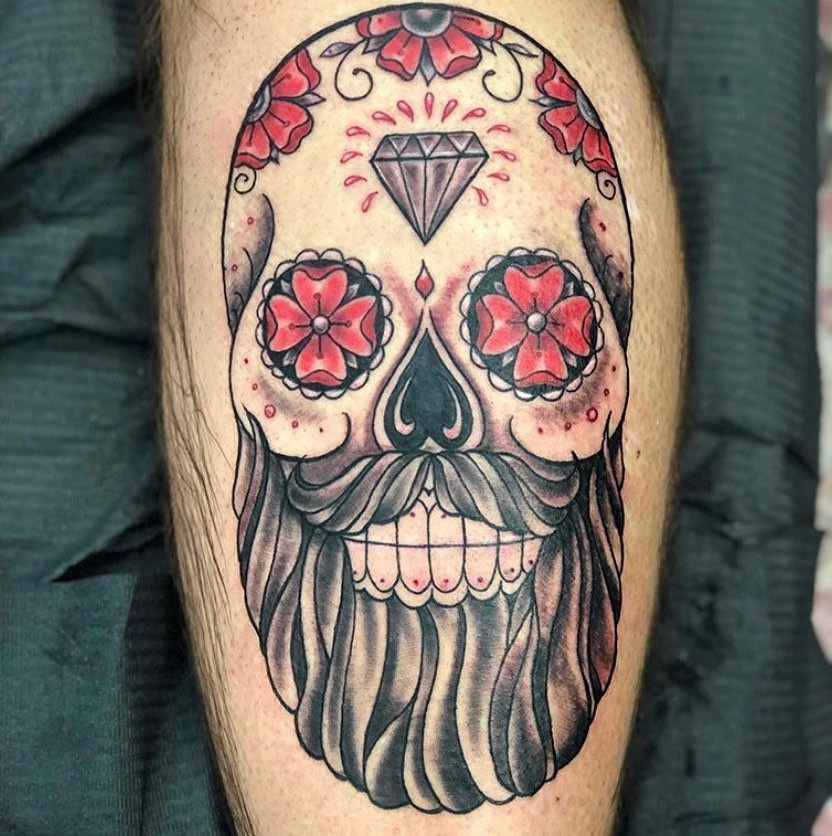 35 Watercolor Skull Tattoo Designs For Men and Women