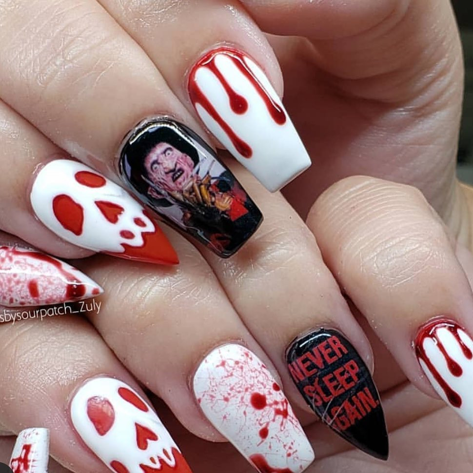 55 Amazing Halloween Nail Art Ideas #Halloween #HalloweenNail