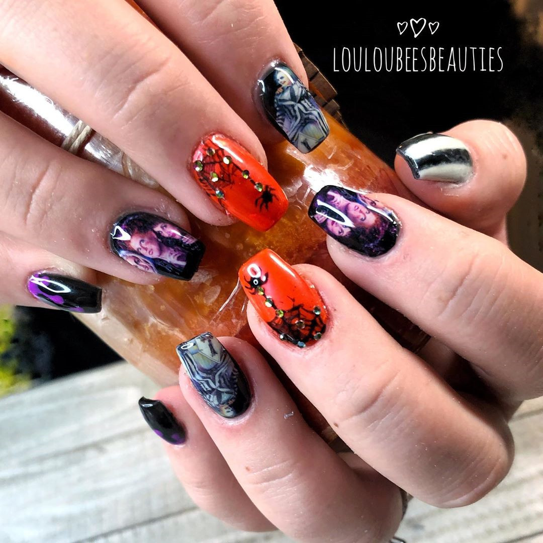 55 Amazing Halloween Nail Art Ideas #Halloween #HalloweenNail