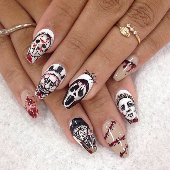 55 Amazing Halloween Nail Art Ideas #Halloween #HalloweenNail