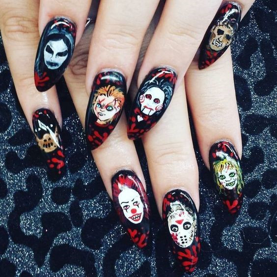 55 Amazing Halloween Nail Art Ideas #Halloween #HalloweenNail