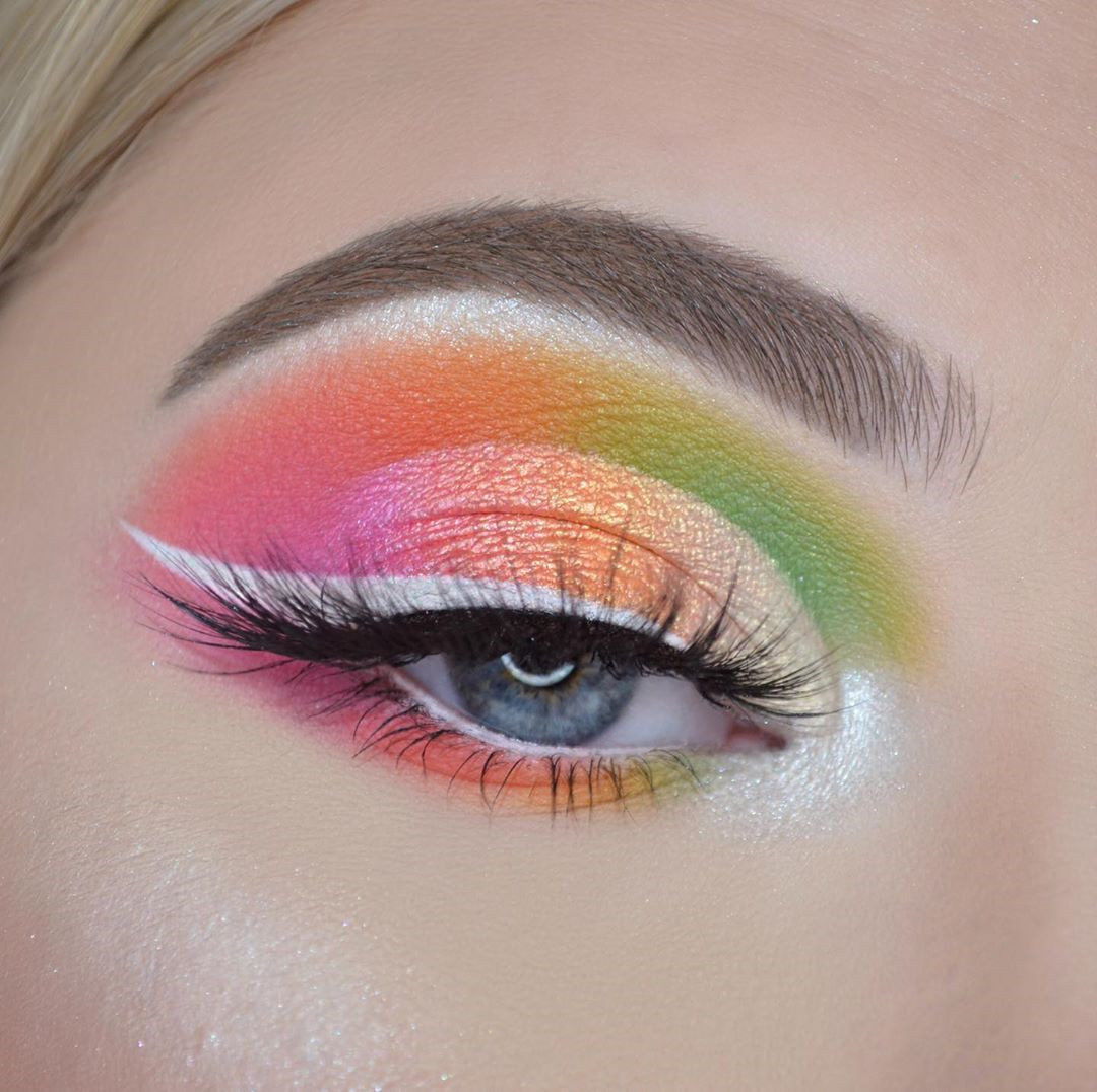 40 Pretty Rainbow Makeup Ideas