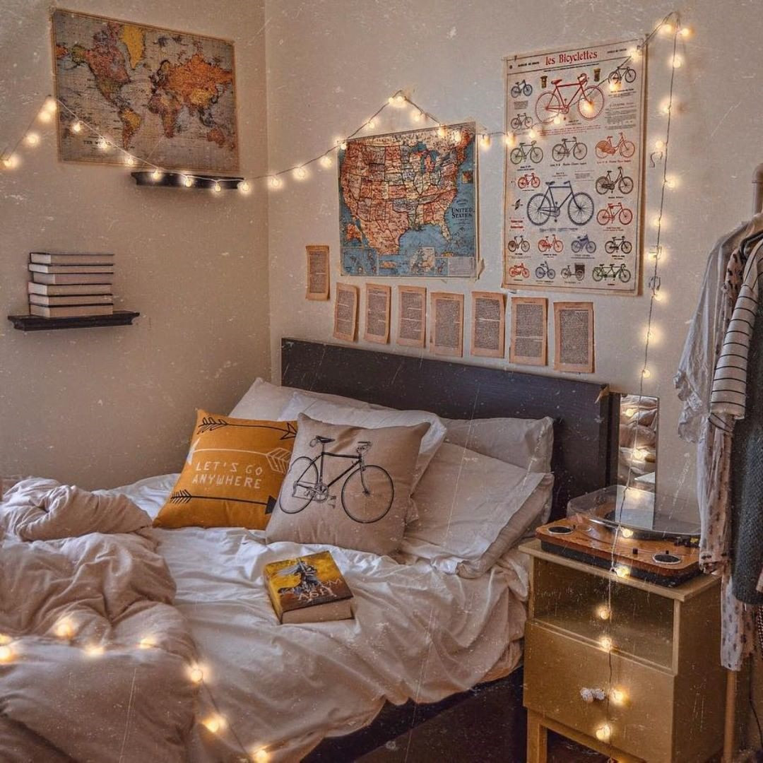 55 Creative Bohemian Bedroom Decor Ideas #dormroom #dormroomdecor #collegedormroom