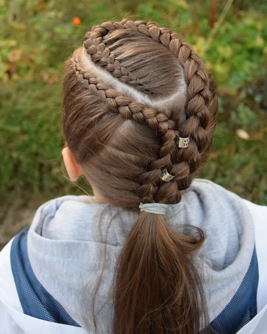 50 Adorable Braided Hairstyles for Kids 2020,little girl braided hairstyles