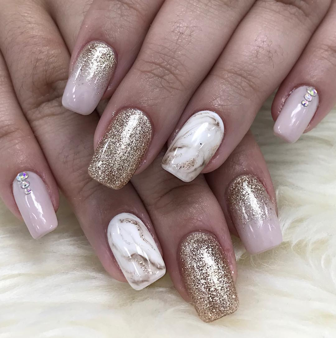 Pretty Nail Art Designs for Short Acrylic Nails,short acrylic nails coffin,short acrylic nails square,acrylic nail designs for spring,short acrylic nails almond