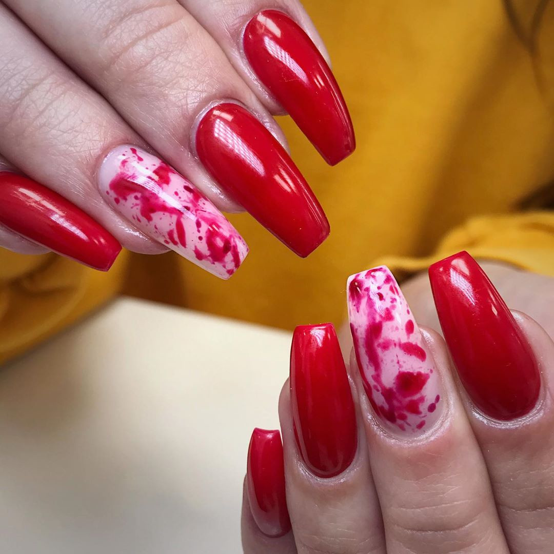 Pretty Nail Art Designs for Short Acrylic Nails,short acrylic nails coffin,short acrylic nails square,acrylic nail designs for spring,short acrylic nails almond