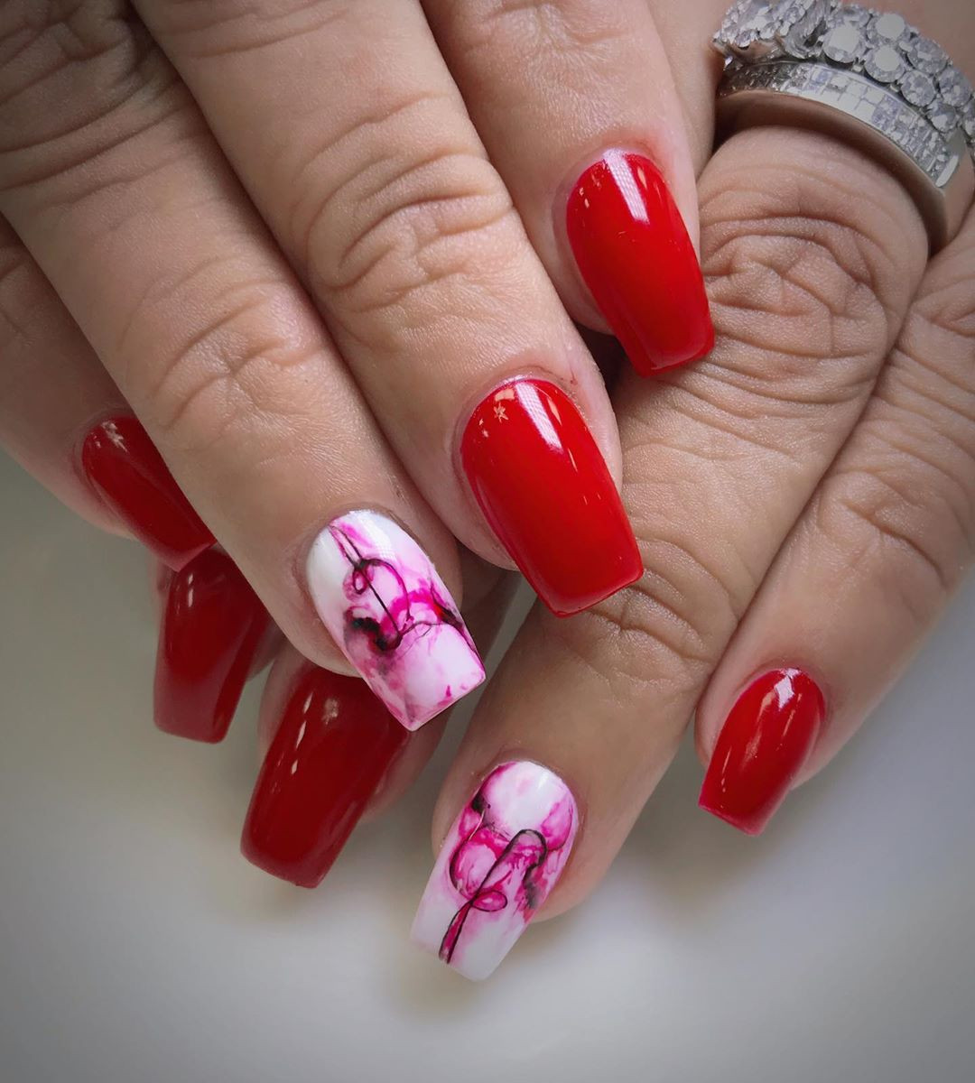 Pretty Nail Art Designs for Short Acrylic Nails,short acrylic nails coffin,short acrylic nails square,acrylic nail designs for spring,short acrylic nails almond