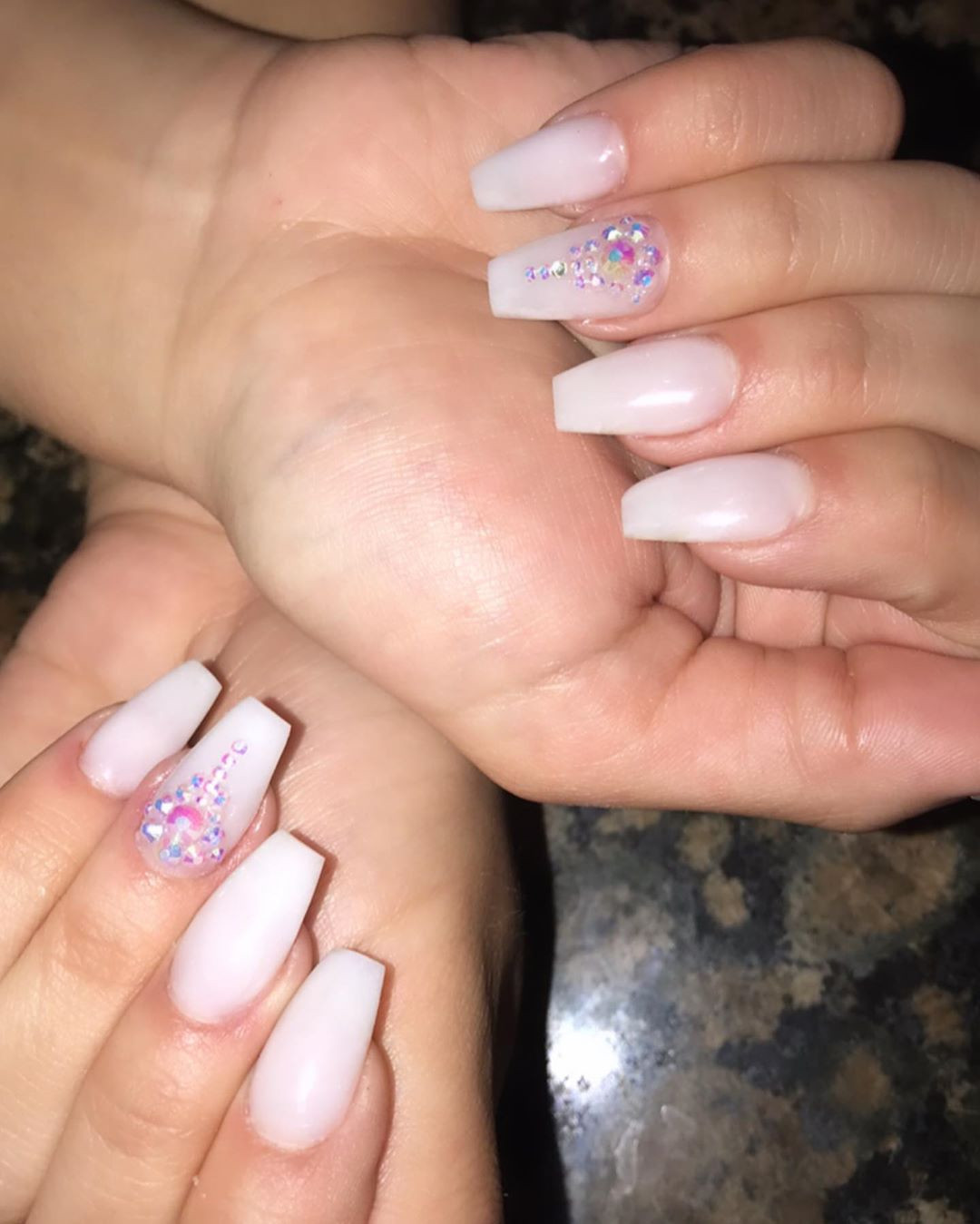 52 White Acrylic Nails Designs to Finish Your Trendy Look,white acrylic nails long,white acrylic nails with glitter