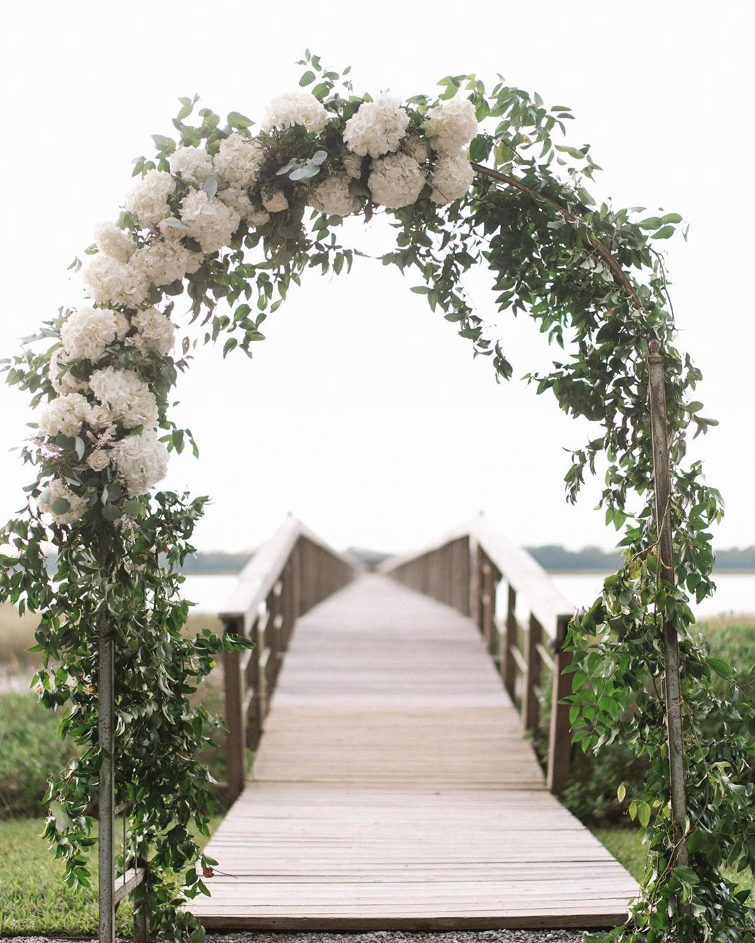 purple and silver wedding arch ideas