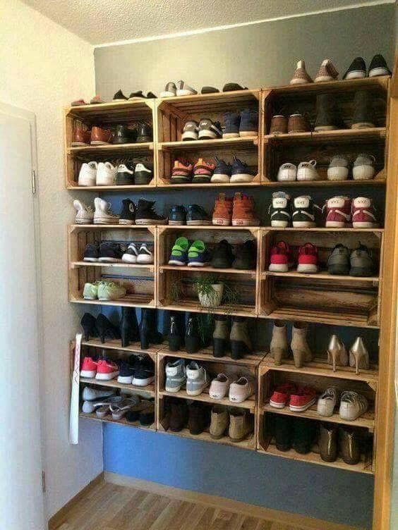 38 Best Simple DIY Shoe Racks You’ll Want To Make,shoe rack ideas pinterest,shoe rack ideas diy,shoe storage ideas for small spaces