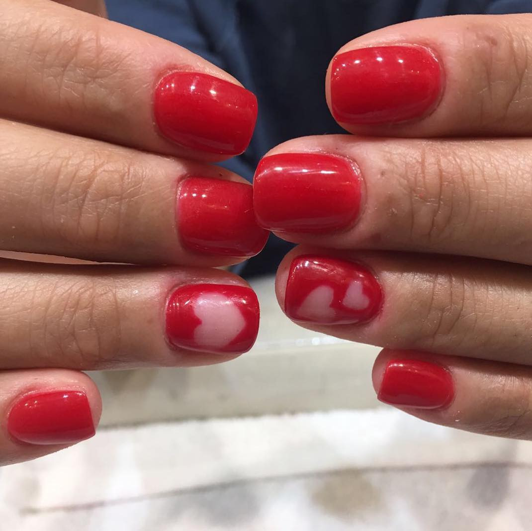 35 Valentine's Day Nail Designs You'll Fall Head Over Heels,valentines day nails 2020,valentines day nails coffin,valentines day nails 2020