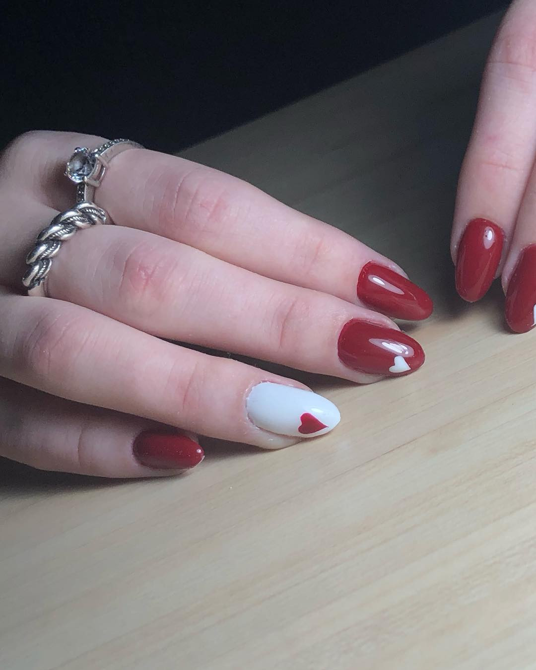 35 Valentine's Day Nail Designs You'll Fall Head Over Heels,valentines day nails 2020,valentines day nails coffin,valentines day nails 2020