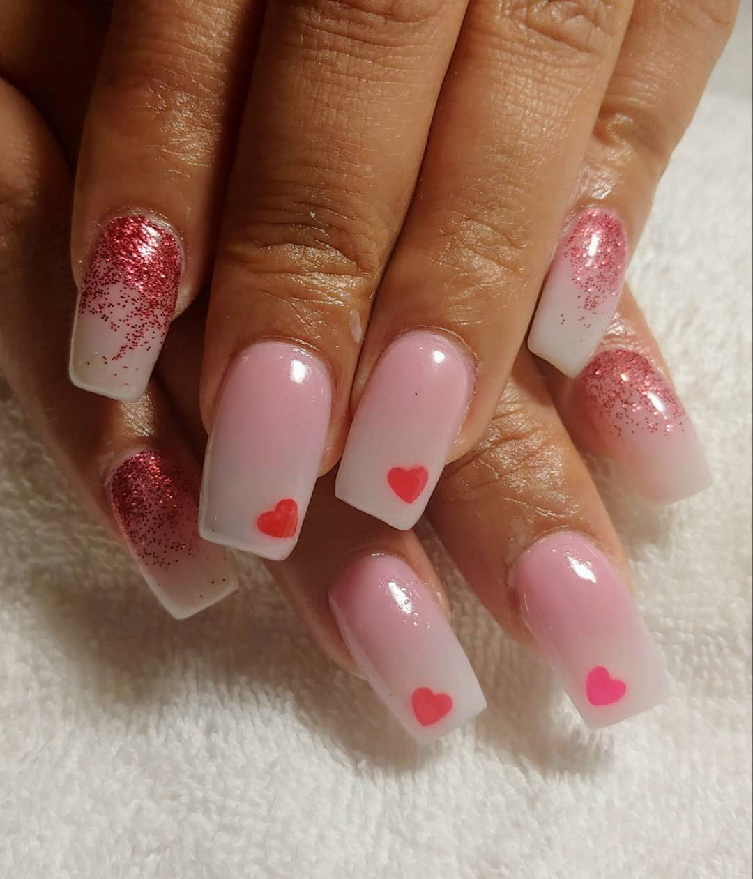 35 Valentine's Day Nail Designs You'll Fall Head Over Heels,valentines day nails 2020,valentines day nails coffin,valentines day nails 2020