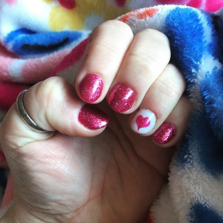 35 Valentine's Day Nail Designs You'll Fall Head Over Heels,valentines day nails 2020,valentines day nails coffin,valentines day nails 2020