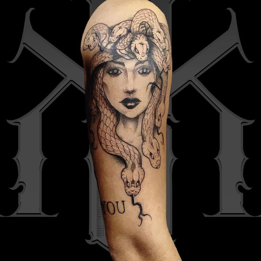 50 Medusa Tattoo Designs For Men and Women,beautiful medusa tattoo,medusa tattoo hand,versace medusa tattoo,medusa tattoo chest