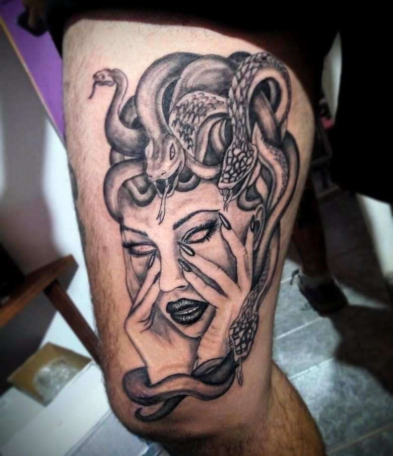 50 Medusa Tattoo Designs For Men and Women,beautiful medusa tattoo,medusa tattoo hand,versace medusa tattoo,medusa tattoo chest