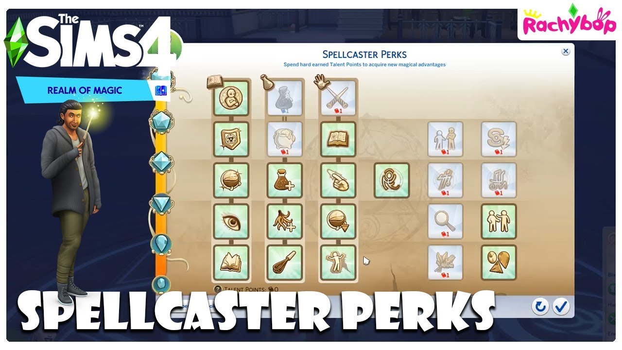 The Sims 4 REALM OF MAGIC Spellcaster Perks! - YouTube